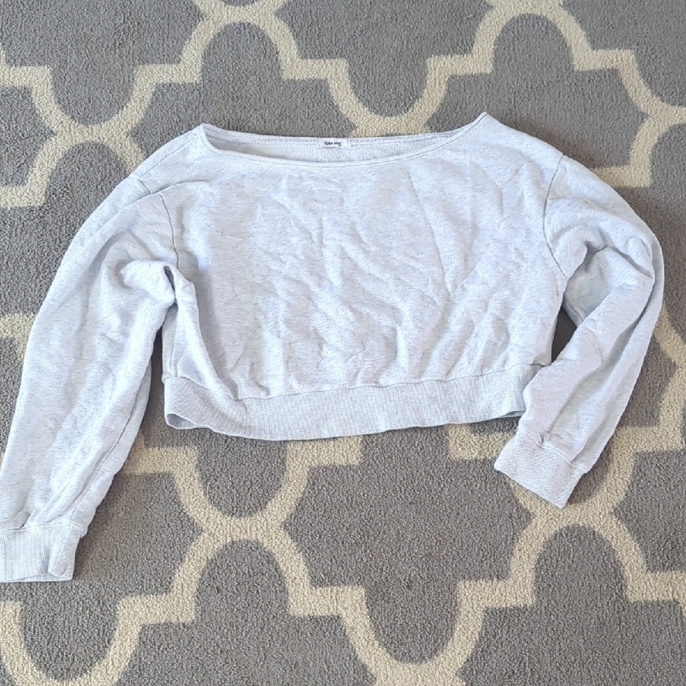 Garage Light Gray Crop Top